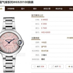 卡地亚蓝气球女表复刻哪家强？AF厂粉气球全面解析