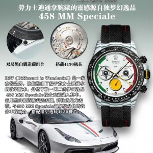 SONIC厂劳力士迪通拿NTPT碳纤维DIW款，4131机芯全面解析