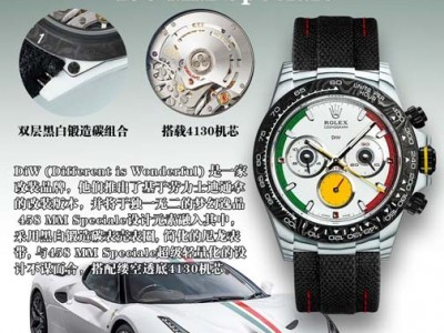 SONIC厂劳力士迪通拿NTPT碳纤维DIW款，4131机芯全面解析