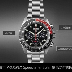 精工SPEEDTIMER Solar四分之一红,价格5千