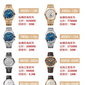 江诗丹顿全部手表价格及图片大全（附最新价格行情）