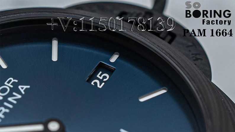 VS厂SBF沛纳海1664蓝色盘对比原版（购表入手指南）-第5张图片