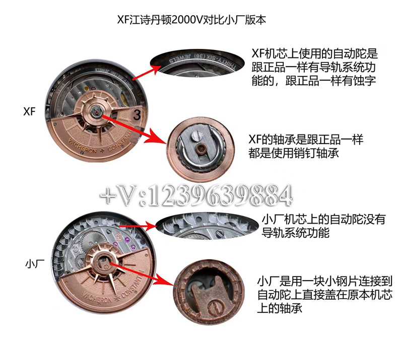 XF江诗丹顿纵横四海2000V对比其他厂，好在哪？-第7张图片