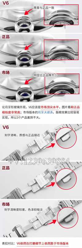 V6厂V7版卡地亚蓝气球42，和原版有何差距？-第6张图片