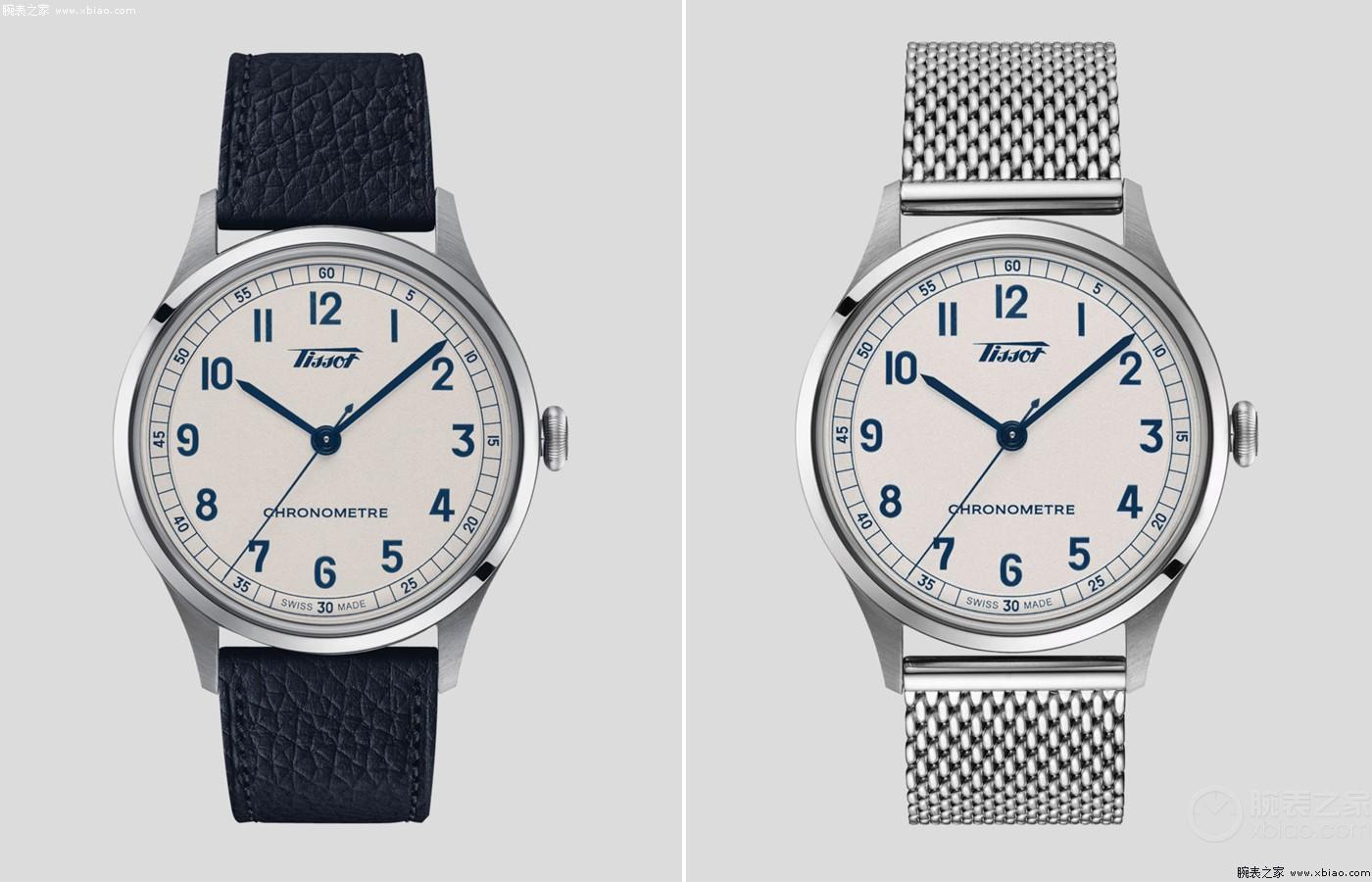 天梭表Heritage 1938 Chronometer白蓝款天文台表，公价7100-第4张图片