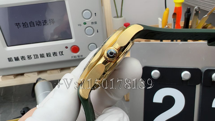 2025年最新款VS厂海马300绿金配色，细节升级与机芯稳定性解析-第6张图片