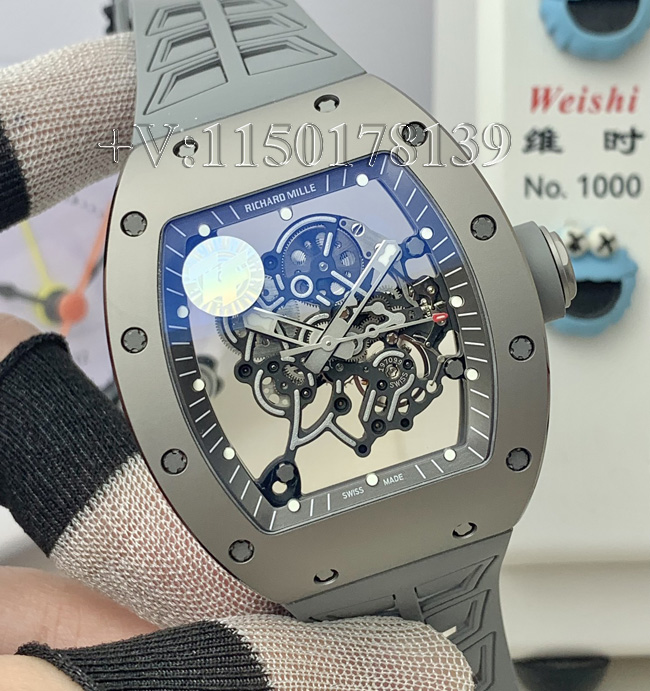 ZF理查德米尔RM055灰陶瓷测评讲解、外观能不能以假乱真？-第3张图片