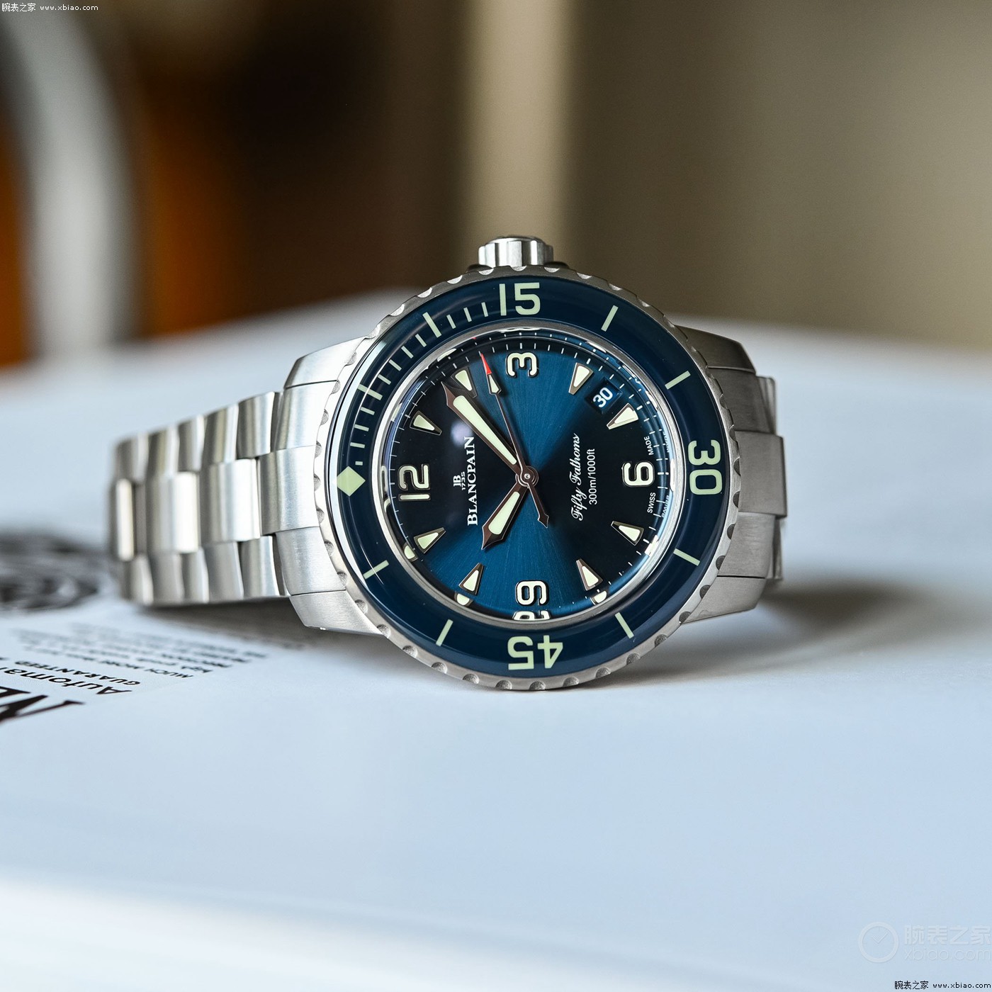 宝珀Blancpain 38毫米五十噚腕表：小尺寸的霸气深潜-第3张图片