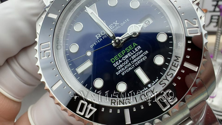 JVS劳力士海使型渐变鬼王44mm，上海3235机芯到底稳不稳？-第4张图片