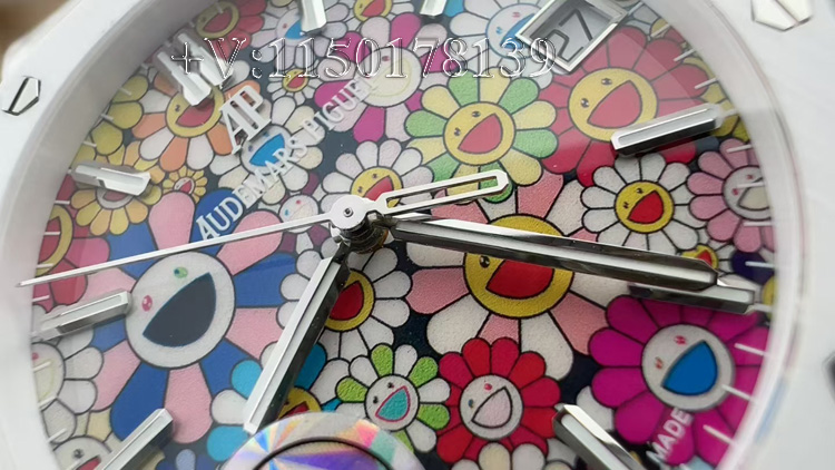 新款APS厂爱彼15500太阳花盘面详解：陶瓷壳优缺点全曝光-第5张图片