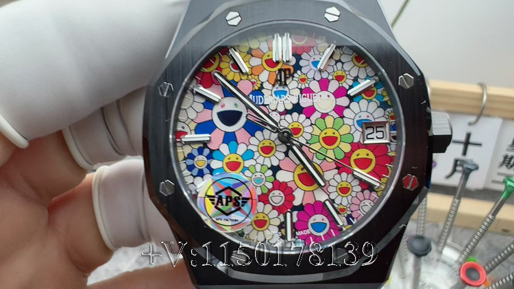 新款APS厂爱彼15500太阳花盘面详解：陶瓷壳优缺点全曝光-第4张图片