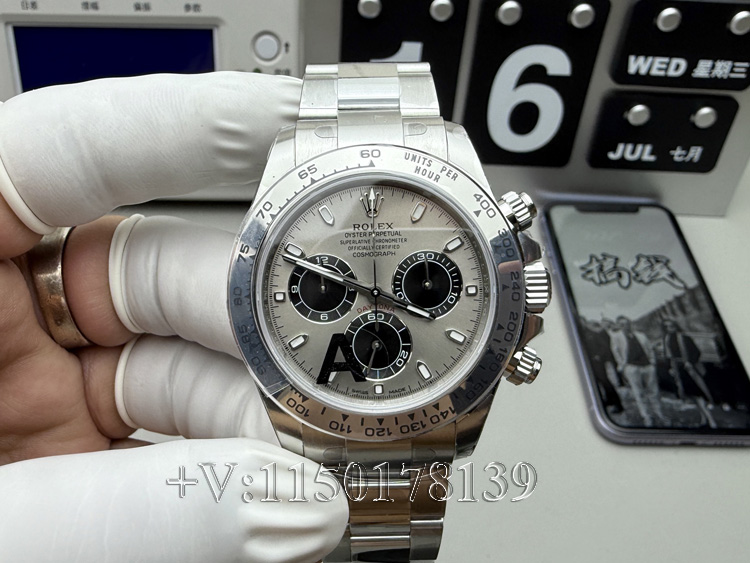 VS厂劳力士水泥灰钢迪vs正品白金，差距到底有多大？-第1张图片