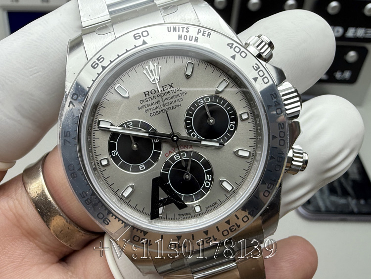 VS厂劳力士水泥灰钢迪vs正品白金，差距到底有多大？-第3张图片