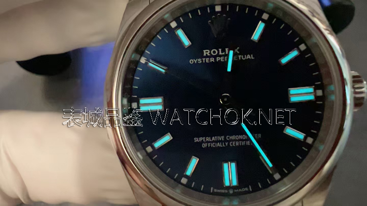VS厂劳力士蚝式恒动莫兰迪蓝！3230机芯70小时续航实测-第4张图片