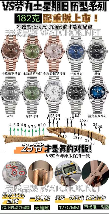 VS厂星期日志烟熏绿渐变盘DD腕表专业解析质量好坏？-第1张图片