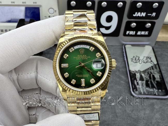 配重+2836机芯！QF厂劳力士DD烟熏绿把小厂按在地上摩擦-第1张图片