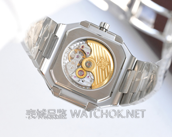 BBF厂百达翡丽7128方形鹦鹉螺,330一体机芯细节全解析-第5张图片 BBF厂百达翡丽7128方形鹦鹉螺,330一体机芯细节全解析-第5张图片