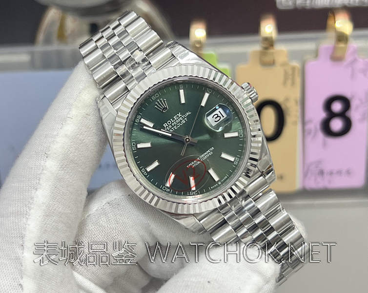 VS厂劳力士薄荷绿日志V2版上手实测：做工细节到底拉满没？-第4张图片